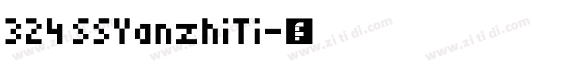324 SSYanzhiTi字体转换